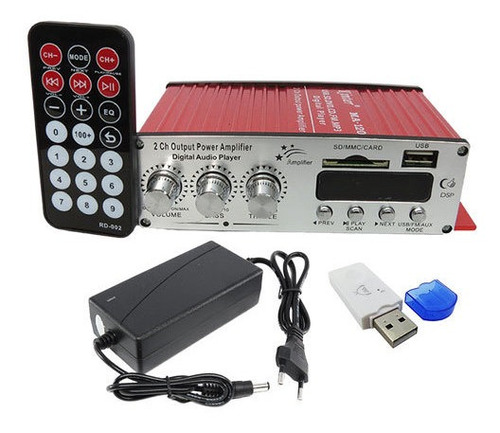 Mini Amplificador Som Ambiente Ma-120 Potência Pc Música Usb
