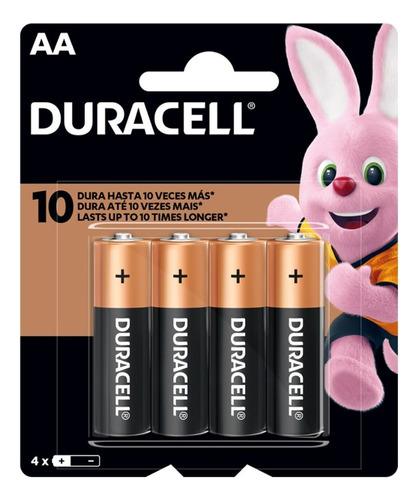 Pack 4 Pilas Aa Duracell Blister 4 Unidades