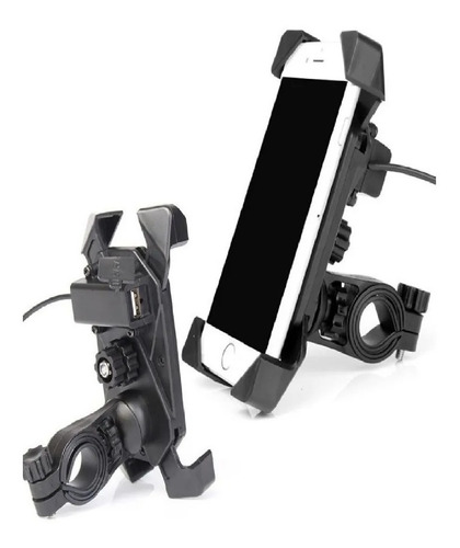 Soporte Porta Celular Moto/bici Cargador Usb 2amp