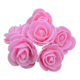 Flores Rosas En Foamy 3 Cm - Foami Paquete X 100 Unidades