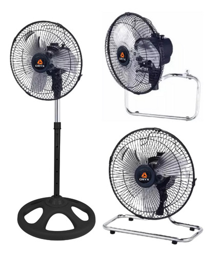 Ventilador 3 En 1 Turbo 10pulgadas 3 Aspas 3 Velocidades 55w