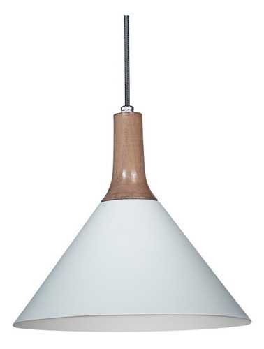 Lámpara Plafón Diseño Nórdico Blanco / Negro Apto E27 Led