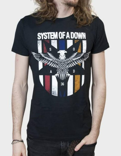 Camiseta Banda De Rock - System Of A Down - Eagle