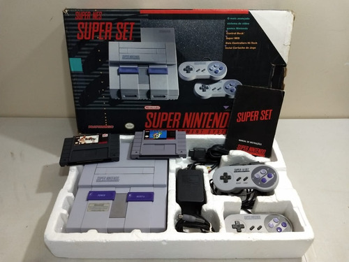 Super Nintendo Fat Com Mário Original +caixa +isopor +manual