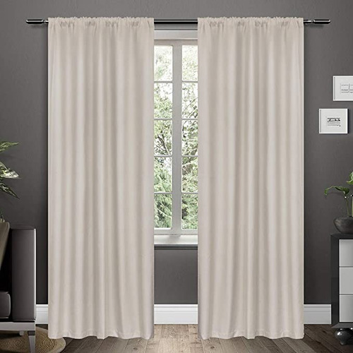 Cortina Tela Black Out Bloquea 100% Luz 140x240 Cms C/paño