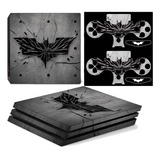 Skin Ps4 Slim + Skin 2 Joyst + 2 Lightbar - Batmann