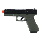 Pistola Gbb Green Gás Blowback Glock R18 Od Qgk Airsoft