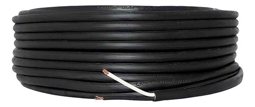 Cable Uso Rudo 2x16 Rollo 100m Color Negro Cca Konect