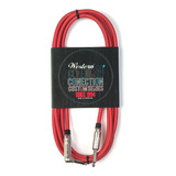 Cable Para Instrumento Tela Rojo R-l 6mts Western Mpltxr60