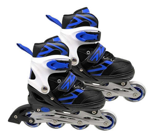 Patins Infantil Inline 4 Rodas Em Linha Ajustável Radical