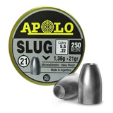 Balines Apolo Slug 5,5 Lata X250 Aire Comprimido 21gr