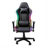 Silla Gamer Luz Led Rgb Para Escritorio Ergonómica Reclinabl