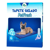 Tapete Gelado Petfresh G Cães E Gatos Verão Azul 90cmx45cm