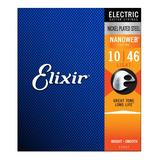 Cuerdas Elixir 12052 Nanoweb Guitarra Eléctrica 10-46 