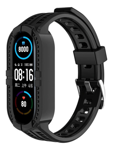 Correa Sport Para Xiaomi Mi Band 6, 5, 4 Y 3 Silicón + Mica