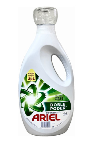  Detergente Liquido Ariel Concentrado Doble Poder 1,8 Litros