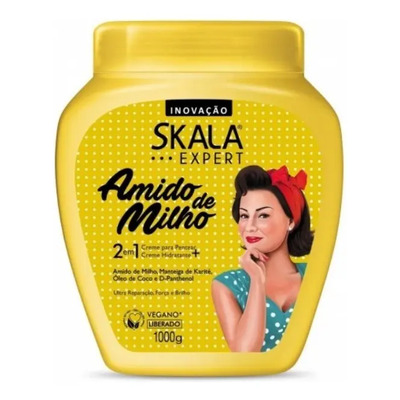 Crema Skala Amido De Milho 2 en 1 Ultra Reparación, Fuerza y Brillo Para Todo Tipo de Cabello 1kg | MercadoLibre
