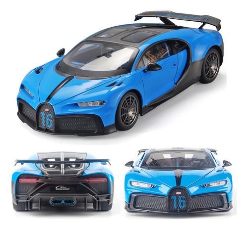 Q Bugatti Chiron Miniatura Metal Supercoches Versión Fina #