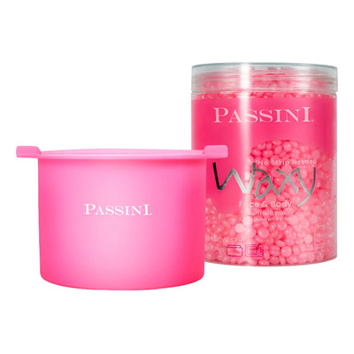 Passini Kit Pot Silicon Para Fundir Cera + Perlas Waxy 320gr
