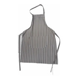 Delantal Cocina Gabardina Rayas Hombre Mujer Con Manopla