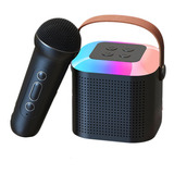 Caixinha Som C/ Microfone S/fio Bluetooth Karaokê Muda Voz