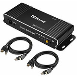 Switcher Tesmart Hdmi 2 En 1 Kvm 4k Policarbonato -negro