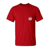 Remera Estampada Servicios Médicos De Emergencia Rojo