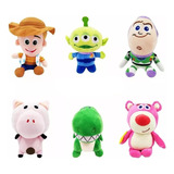 Pack De 6 Peluches Muñecos Toy Story De 20cm