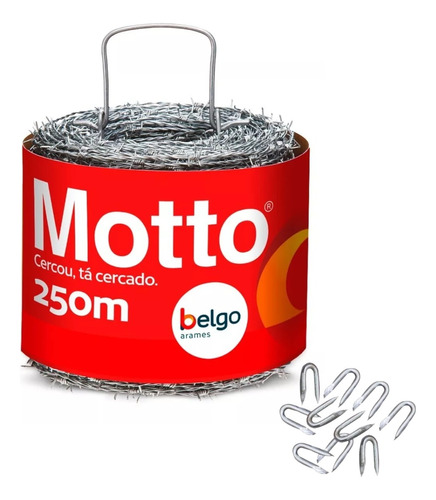 Arame Farpado Belgo Motto® - 250m Belgo Bekaert + Brinde