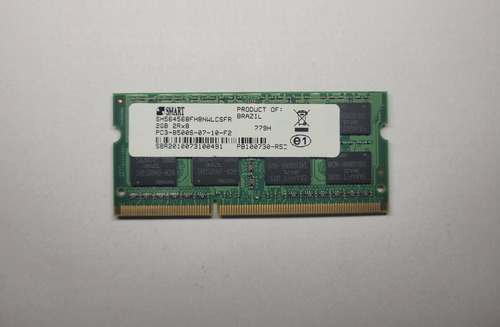Memória Ram Smart 2gb Ddr3 Pc3-8500s 2rx8 Para Notebook
