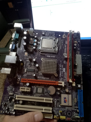 Ecs P4m900t-m2 + Celeron 430, Mem 512, Tapita Trasera Cooler