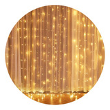 Cortina Lluvia Luces 300 Led 3x3 Calida Fria Navidad Eventos