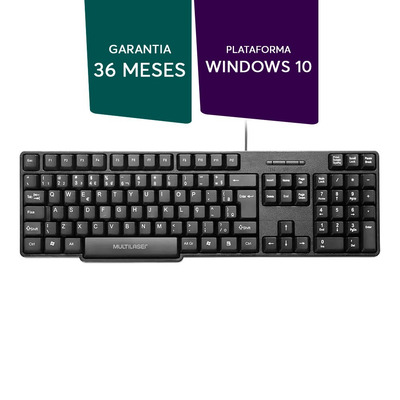Teclado Multilaser Slim Usb Preto Tc213