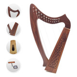 12 Cuerdas Harp Irish Celtic Highland Solid Rosewood Forma N