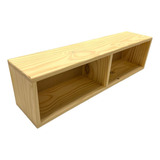 Mueble Flotante Madera Rack Tv - Con Fondo 42´ Para Pintar!