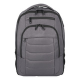 Mochila Escolar Samsonite Acceleration Titan Poliéster Unisex Color Gris Diseño De La Tela Liso