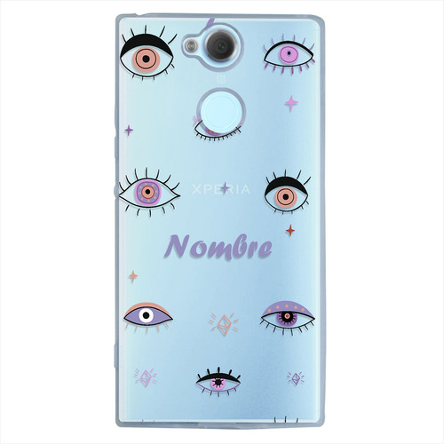 Funda Para Sony Xperia Ojos Turcos Personalizada Con Nombre