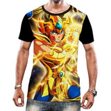 Camiseta Camisa Masculina Aiolia De Leao Cavaleiro Zodíaco1