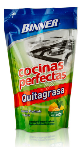 Quitagrasa Binner Cocinas Perfectas Limón Doypack 500ml