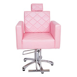Cadeira Poltrona Hidráulica Evidence Salão Beleza Estética Cor Rosa Bebê