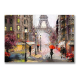 Cuadro Canvas Paris Tipo Oleo Grande 1x1.6mt Alta Calidad