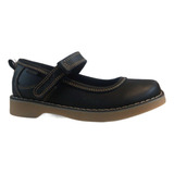 Zapato Escolar Cuero Niña Teener 316-6023 Negro