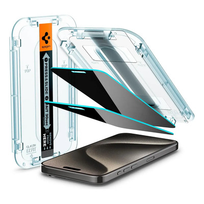 Protector De Pantalla Spigen Glastr Ez Fit Privacy Para Ipho