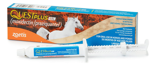 Quest Plus Gel Moxidectina/desparasitador De Caballos Praziq