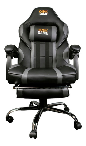 Cadeira Gamer Estofado Couro Sintético 180kg Oex Game Gc300