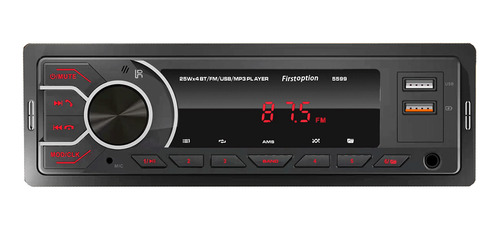 Som Automotivo First Option 5599 Com Usb, Bluetooth E Leitor