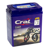 Bateria Cral Moto 7ah 12v Honda Lead110 Até 2012 Fret-grátis