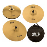 Kit De Pratos Zeus Custom Set C Traditional Com Bag, Crash 1