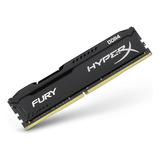 Memoria Ram Fury Hyperx Ddr4 Gamer Color Negro 8gb 