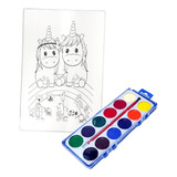 Set De Arte Infantil Kit Bastidor Cuadro Pintura Para Niños
